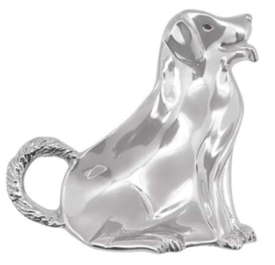 Woof Woof (Aluminum, Hollowware) 6" Trinket Tray by Mariposa-1
