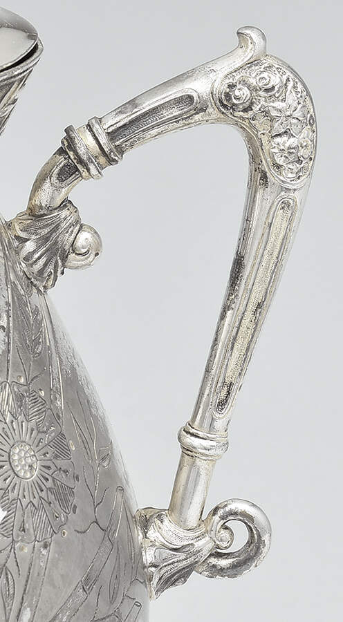 1415 (Silverplate, Hollowware) Samovar with attached Stand and Burner by Meriden Silver Plate-3