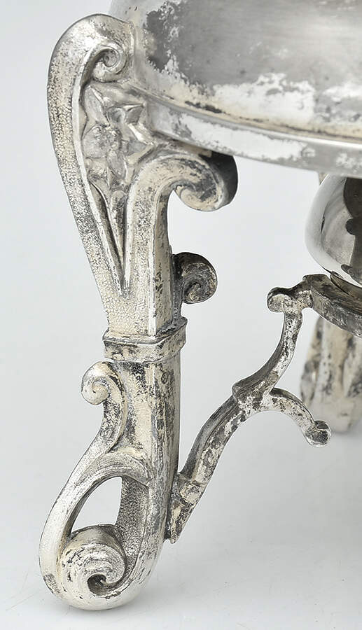 1415 (Silverplate, Hollowware) Samovar with attached Stand and Burner by Meriden Silver Plate-2