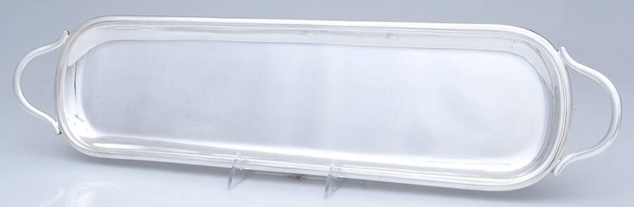 W10722 (Silverplate, Hollowware) Silverplate Cocktail Tray by Mappin & Webb-1