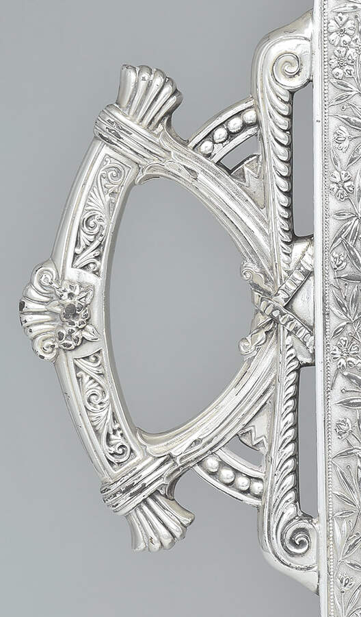 4526 (Silverplate, Hollowware) Large Silverplate Waiter Tray by Meriden Britannia -4