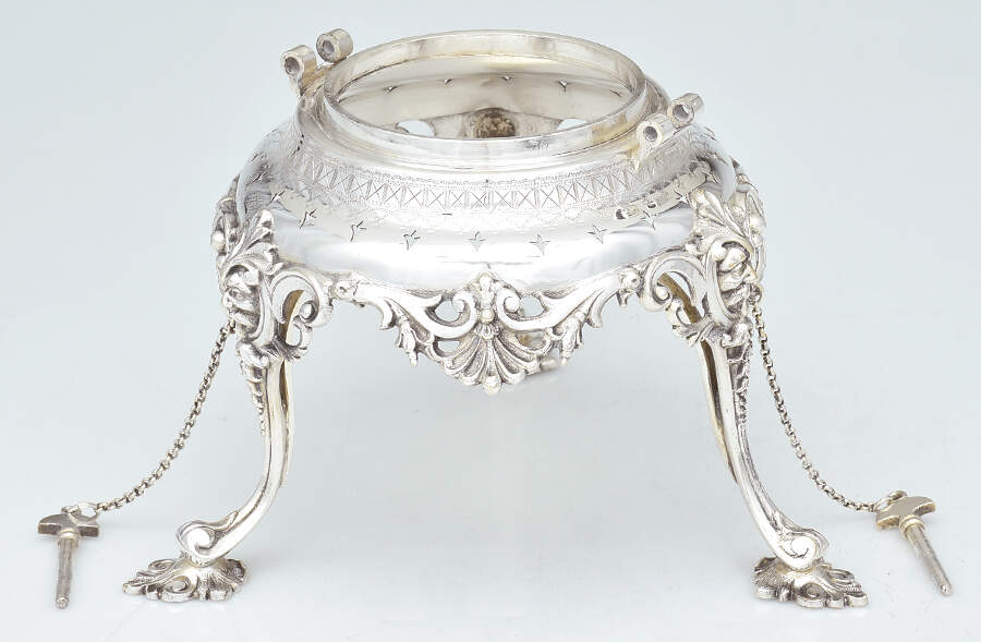 W7896 (Silverplate, Hollowware) Kettle Stand Only by Mappin & Webb-1