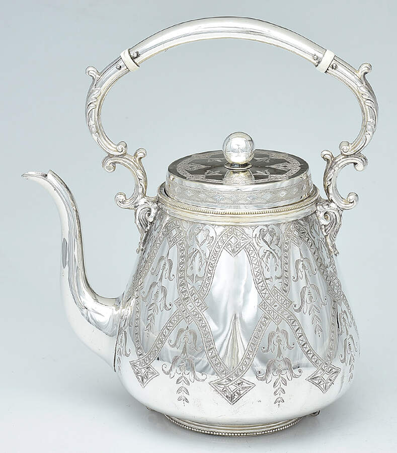 W7896 (Silverplate, Hollowware) Kettle No Stand No Burner by Mappin & Webb-1