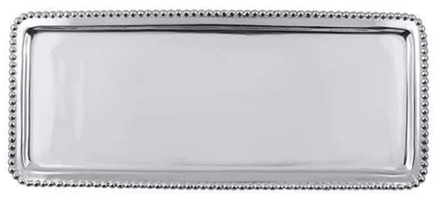 Beaded 13" Rectangular Tray by Mariposa-1