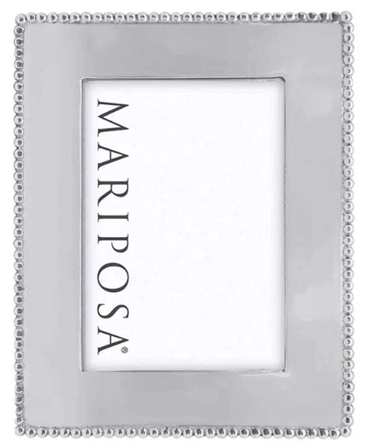 Beaded Frame-Holds 5" X 7" by Mariposa-1