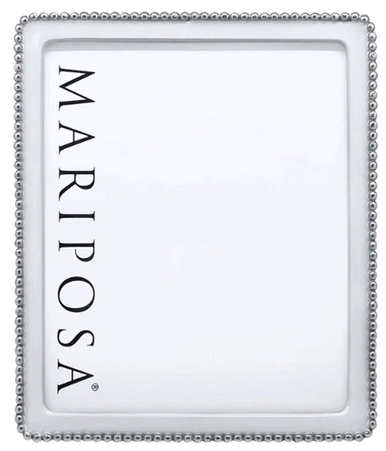 Beaded Frame-Holds 8" X 10" Picture by Mariposa-1