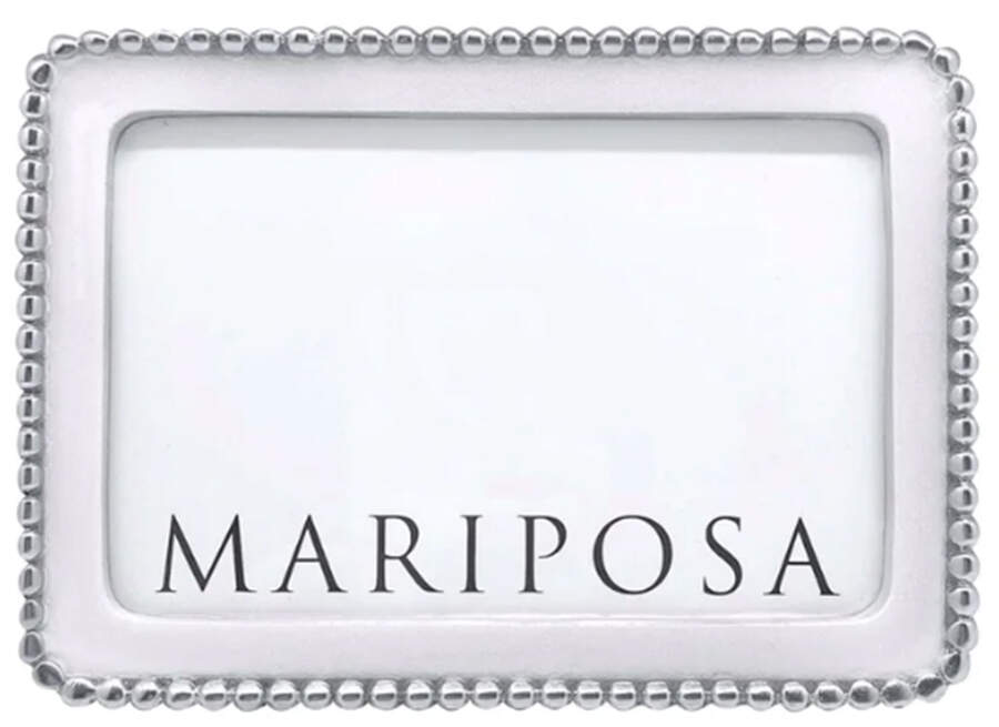 Beaded Frame-Holds 4" X 6" by Mariposa-1