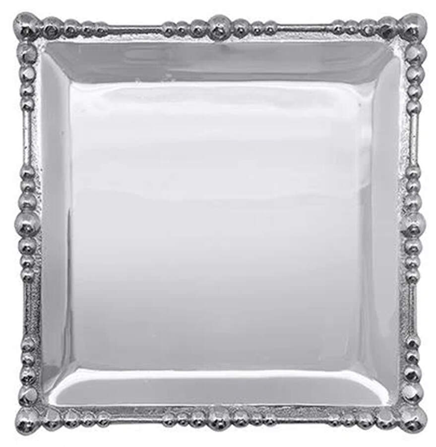 Pearl Drop 6" Square Plate by Mariposa-1