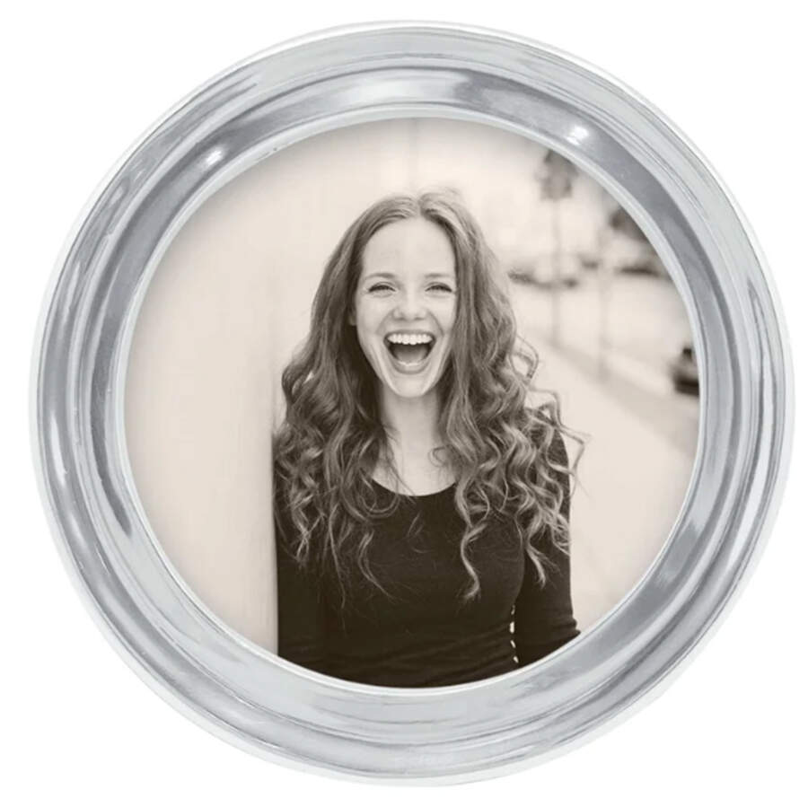 Signature 5" Round Picture Frame by Mariposa-1