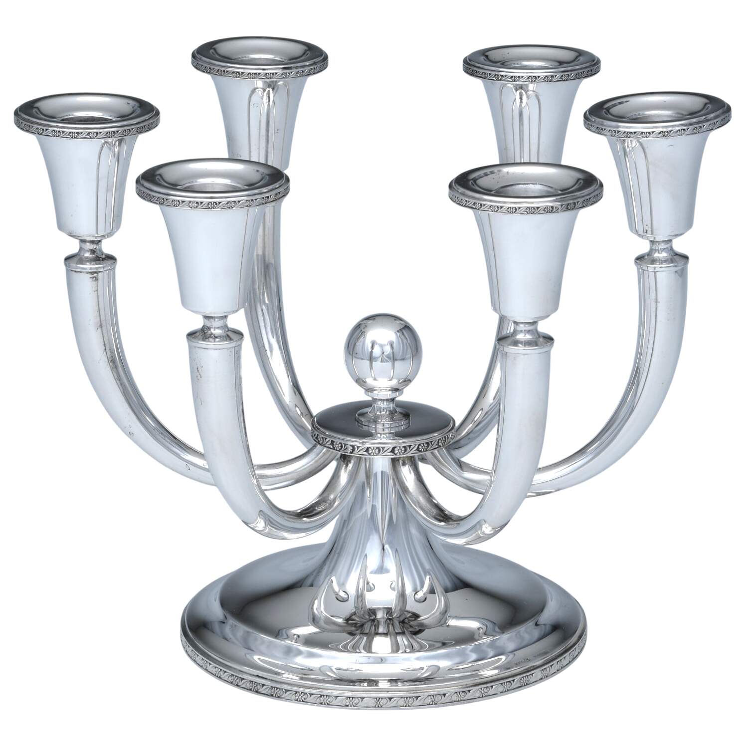 Elegance (Sterling, Hollowware) 6 Light Candelabra by T H Marthinsen Silver-1