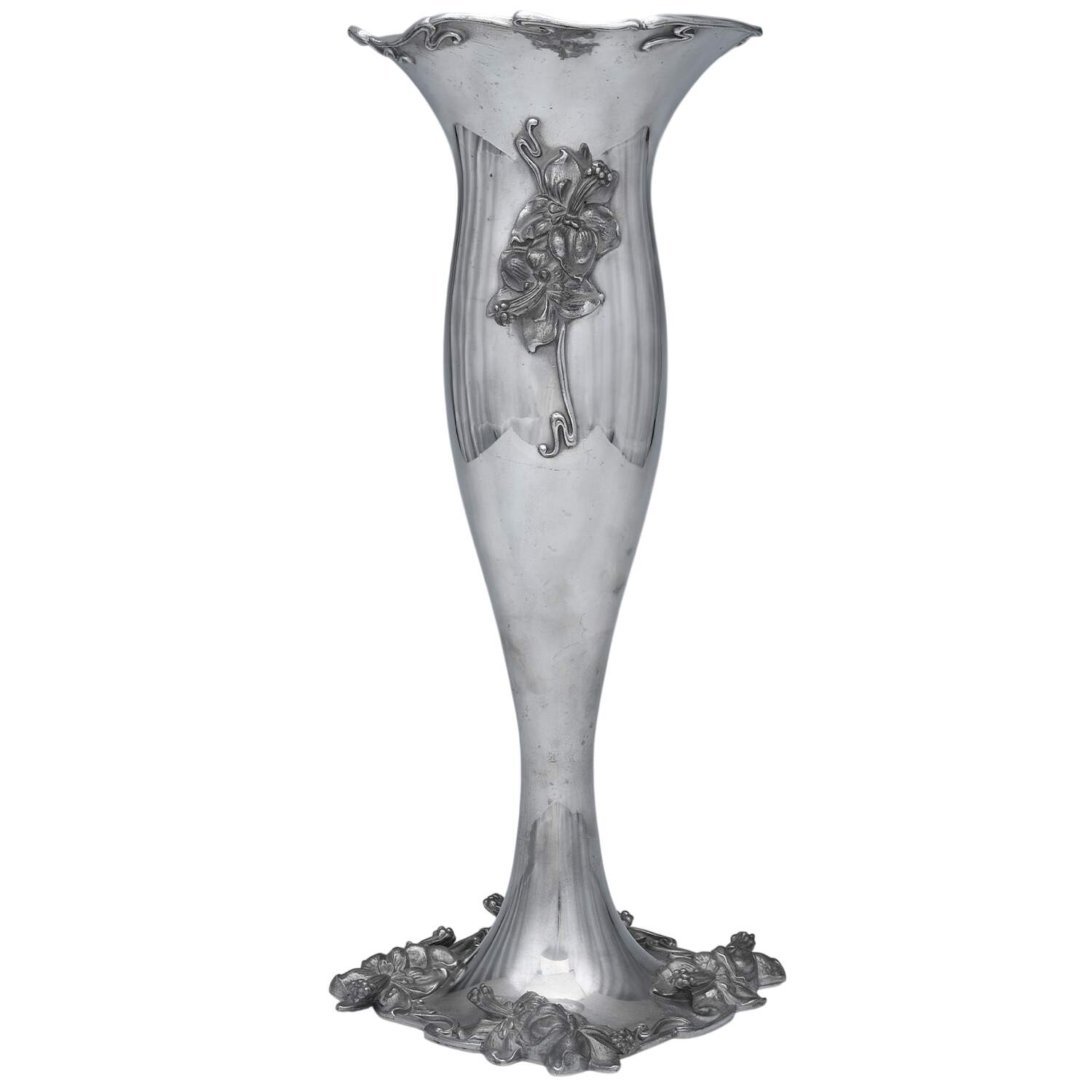 5115 (Silverplate, Hollowware) 15" Trumpet Vase by Meriden Silver Plate-1