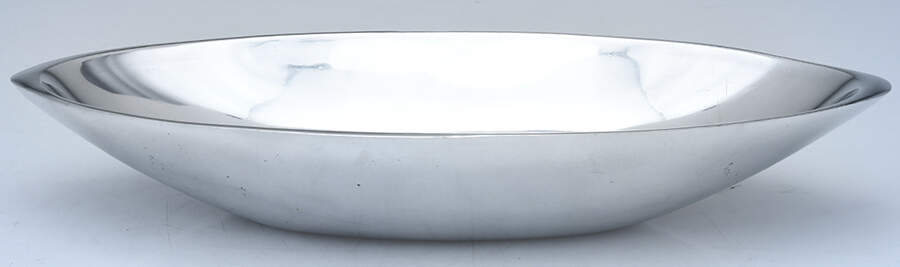 Butterfly (Hollowware, Metal) 13" Oval Bowl by Nambe-1