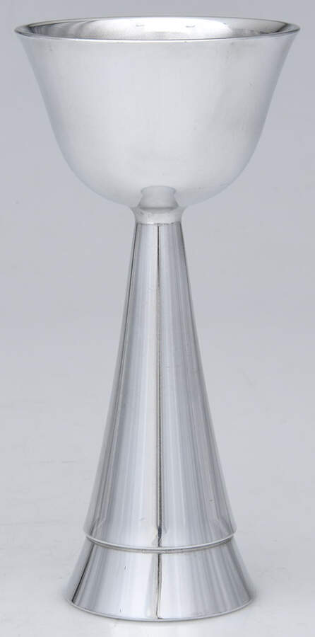Judaica (Metal, Hollowware) Wine Goblet by Nambe-1