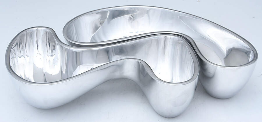 Sixtyfive Freeform Bowls - Set of 2 by Nambe-1