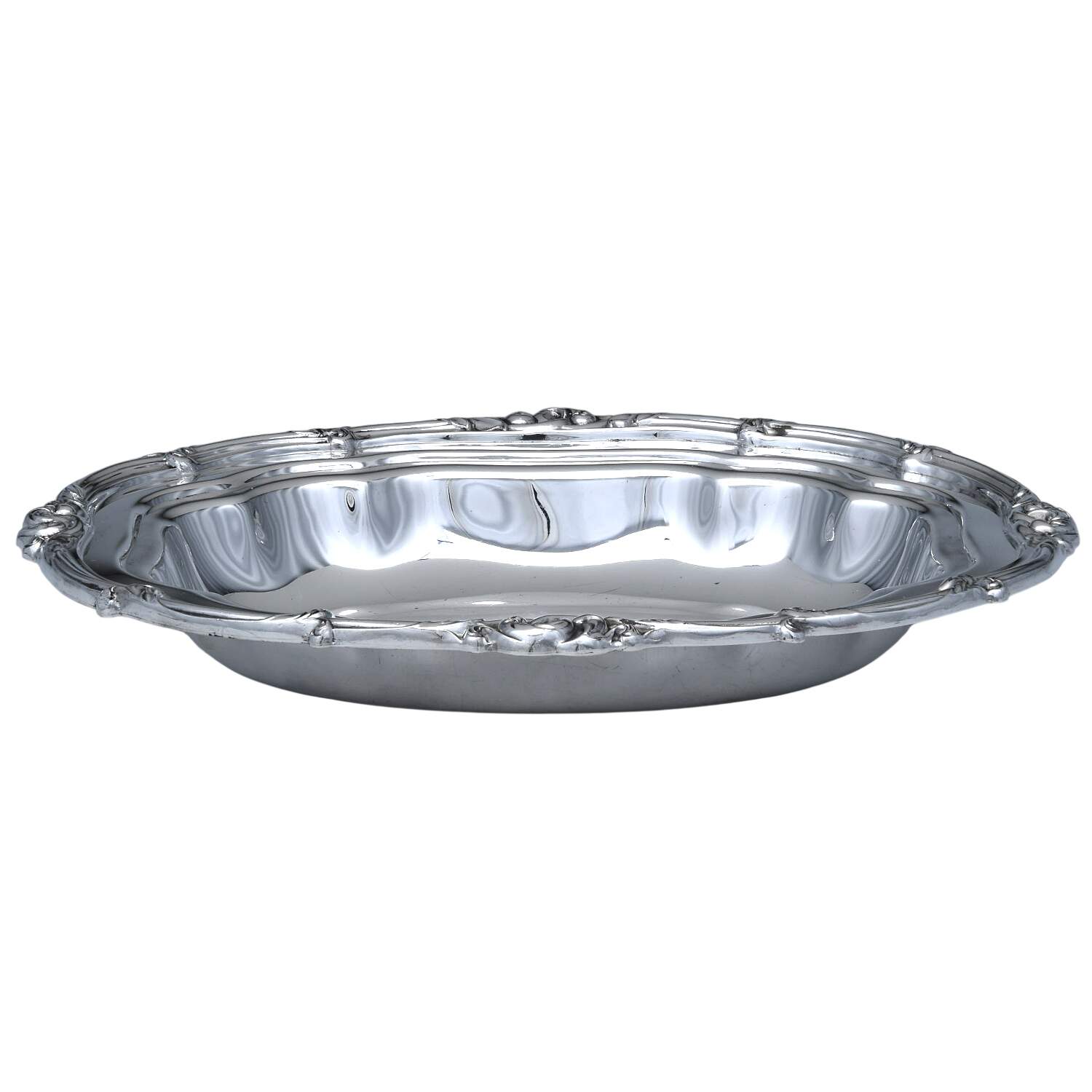 Melon-Plain (Silverplate, Hollowware) Double Vegetable Bowl-No Lid by Oneida Silver-1