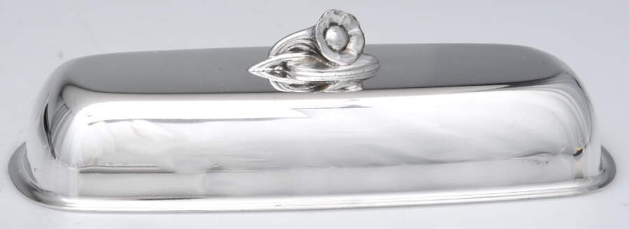 Silverplate Hollowware Lid for 1/4 Lb Butter by Oneida Silver-1