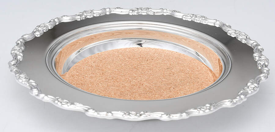 Royal Provincial (Silverplate, Hollowware) Wine Coaster with Cork Insert by Oneida Silver-1