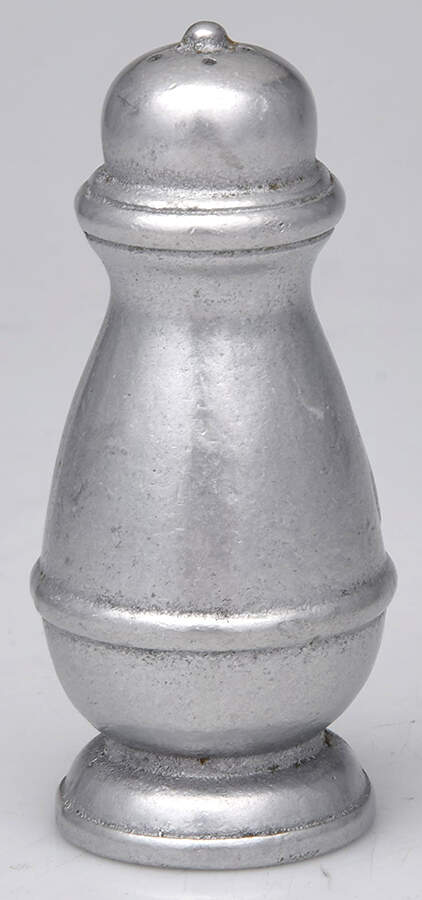 Cambridge Colonial-Pewter Hollowware Smooth Salt Shaker by Oneida Silver-1