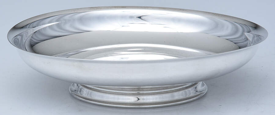 Early American (Silverplate, Hollowware) Plated Footed Bon Bon Bowl by Oneida Silver-1