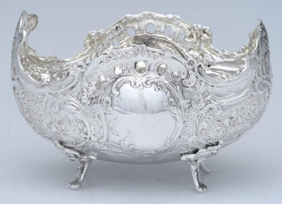 OTR1 (Sterling, Hollowware) Sterling Footed Bon Bon Bowl by Otto Arthur-1