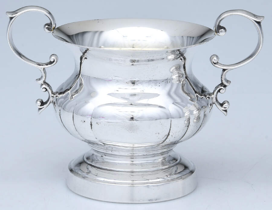 Georgian (Sterling, Hollowware) Mini Open Sugar Bowl by Poole Silver -1