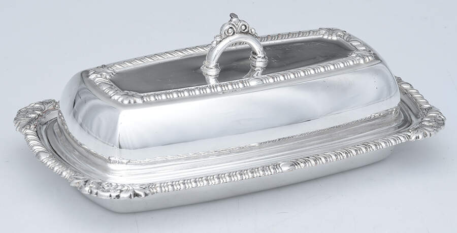 73 (Silverplate, Hollowware) 1/4 Pound Covered Butter Dish by Pilgrim Silver-1