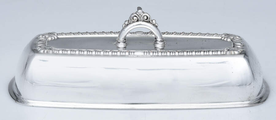 73 (Silverplate, Hollowware) 1/4 Lb Butter Lid by Pilgrim Silver-1