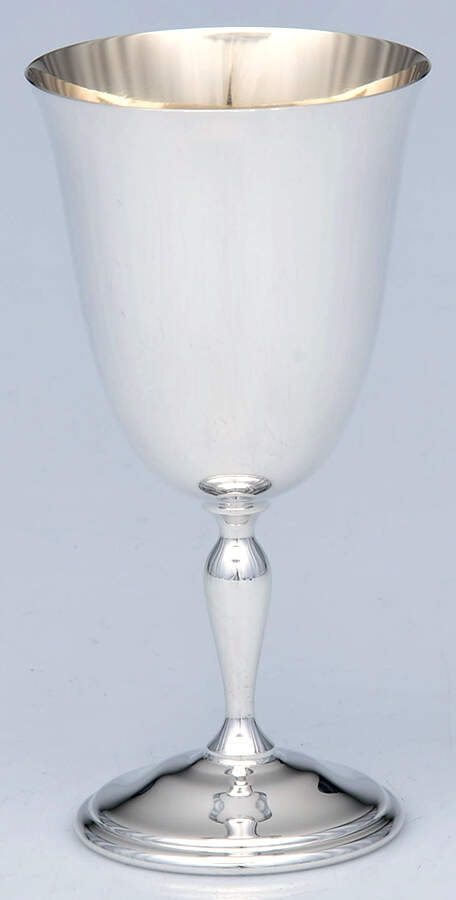 Jamestown (Silverplate, Hollowware) Silverplate Wine Goblet by Reed & Barton-1