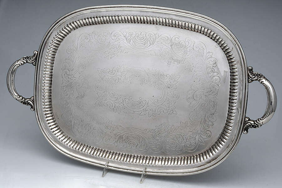 Silverplate Hollowware 20" Waiter Tray by Reed & Barton-1