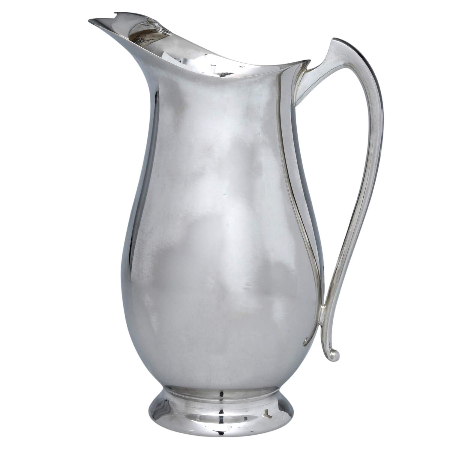 Silverplate Hollowware Plated Water Pitcher with Ice Lip by Reed & Barton-1
