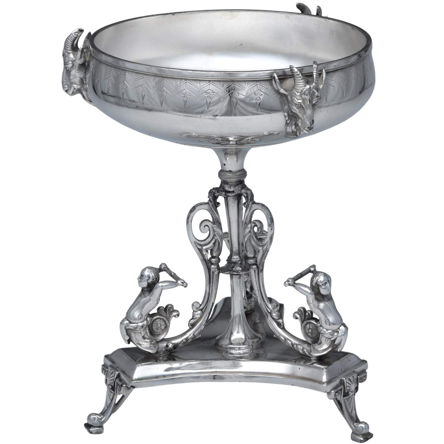 Silverplate Hollowware Silverplate Fruit Stand Centerpiece by Reed & Barton-1