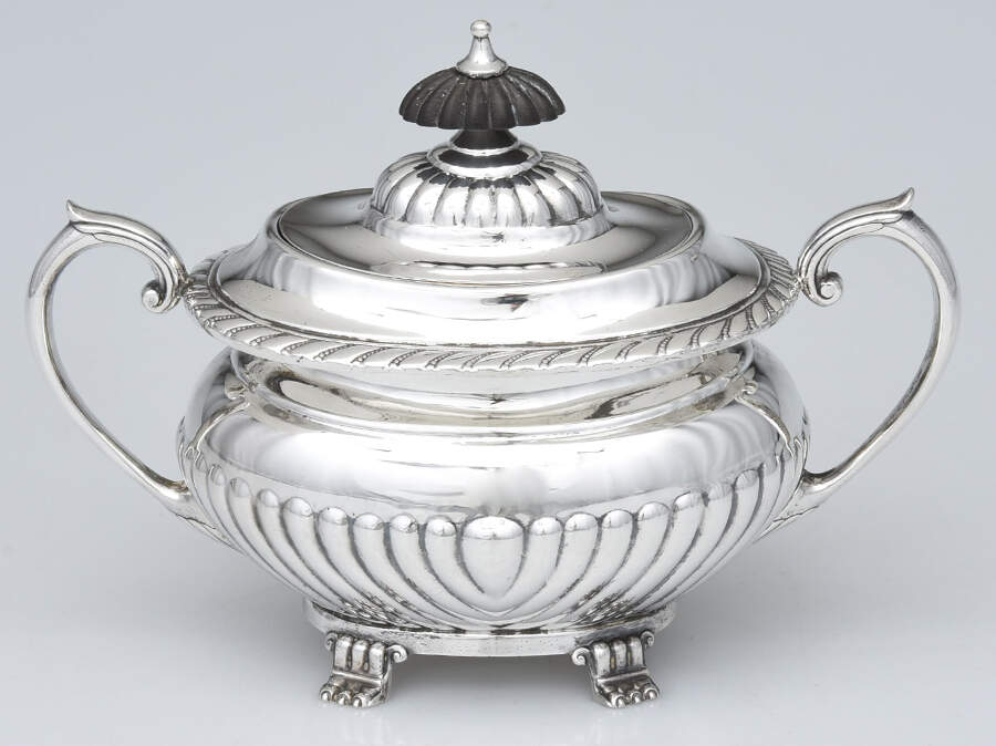 Stratford (Sterling, Hollowware) Sugar Bowl & Lid by Reed & Barton-1