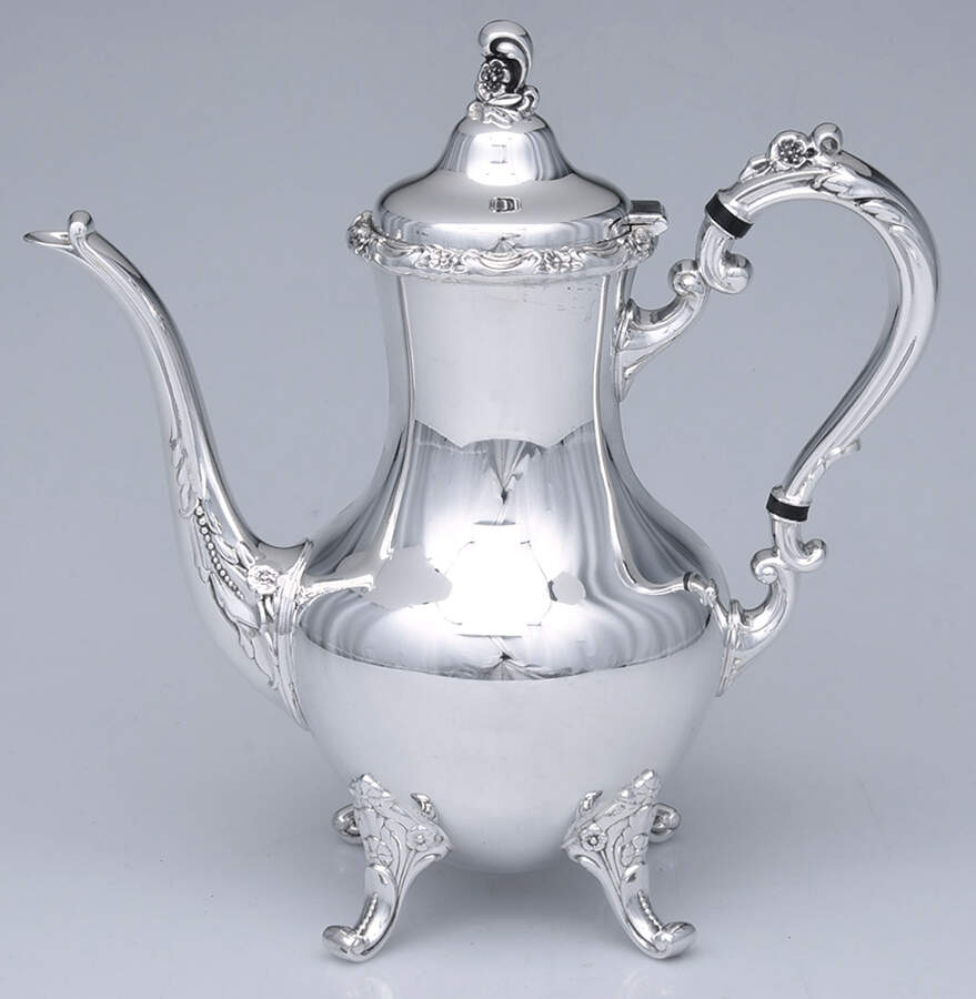 Tara Hall (Silverplate, Holloware) Silverplate Coffee Pot by Reed & Barton-1