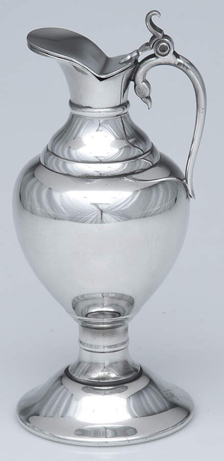 Pewter Hollowware Syrup Pitcher with Hinged Lid by Royal Holland-1