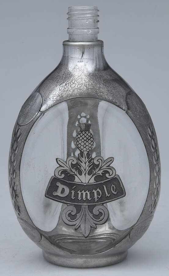 Pewter Hollowware Metal Overlay Wine Decanter, No Stopper by Royal Holland-1