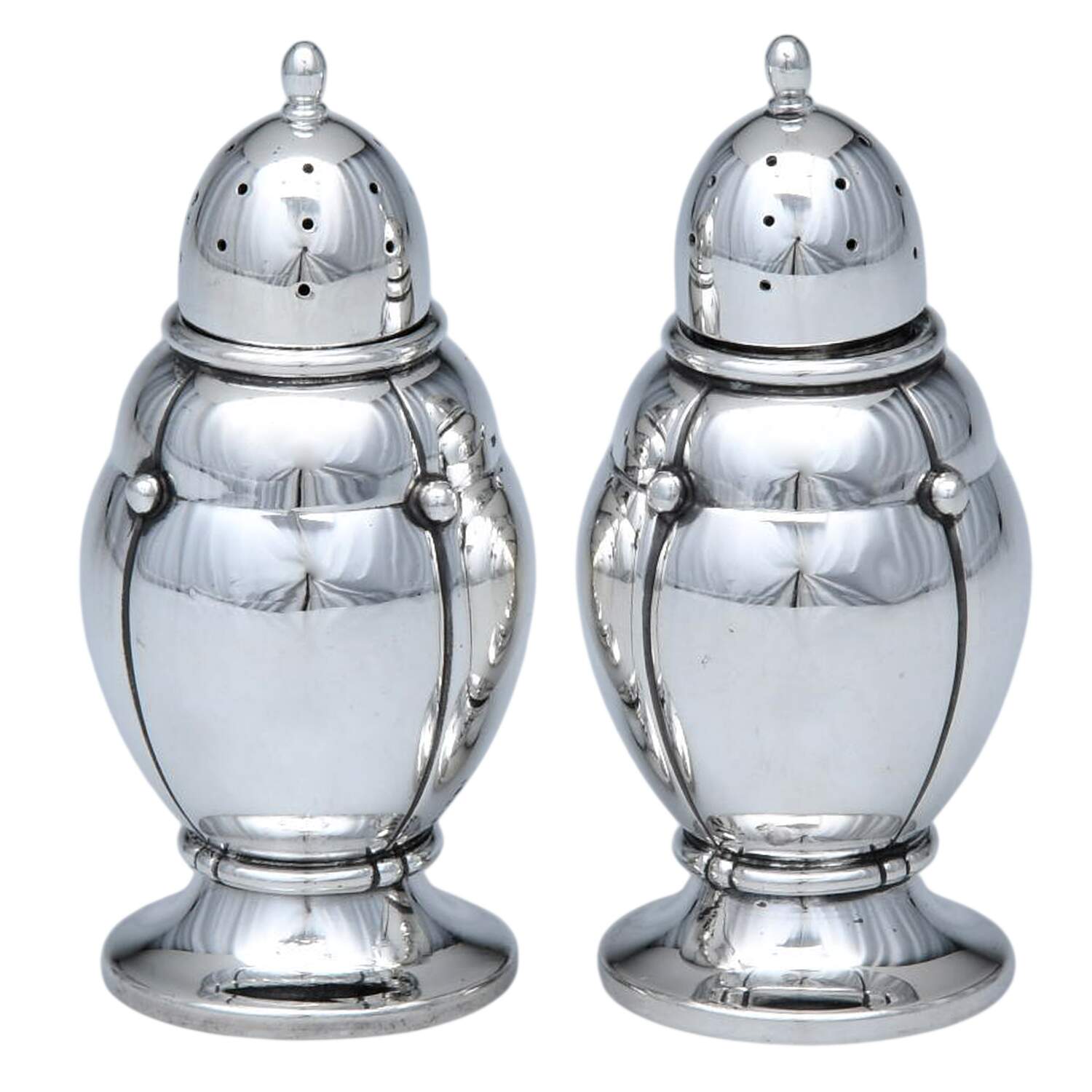 Sterling Hollowware Salt and Pepper Set by Randahl-1