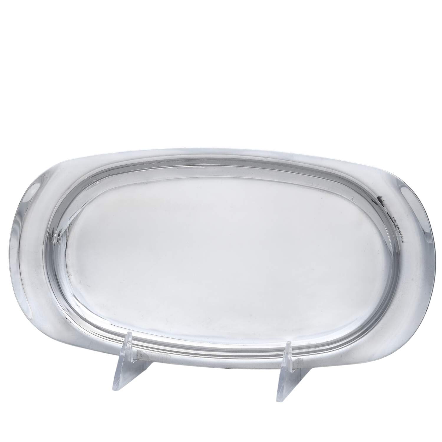 Stainless Hollowware Creamer, Sugar & Lid-Tray by Revere Silver-1