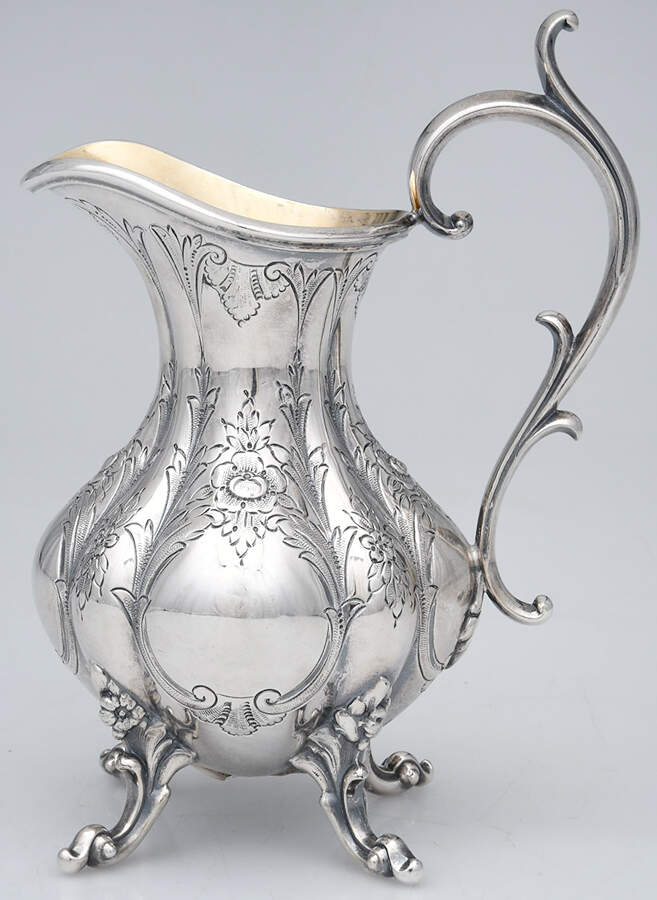 The Winthrop (Chased, Silverplate) Creamer by Reed & Barton-1