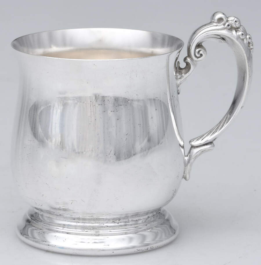 King Francis (Silverplate, Hollowware) Silverplate Footed Baby Cup by Reed & Barton-1