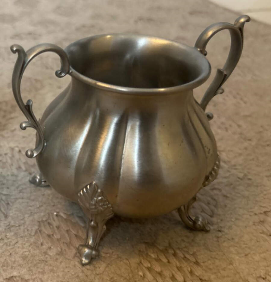 Winthrop (Pewter, Hollowware) Sugar Bowl No Lid by Reed & Barton-1
