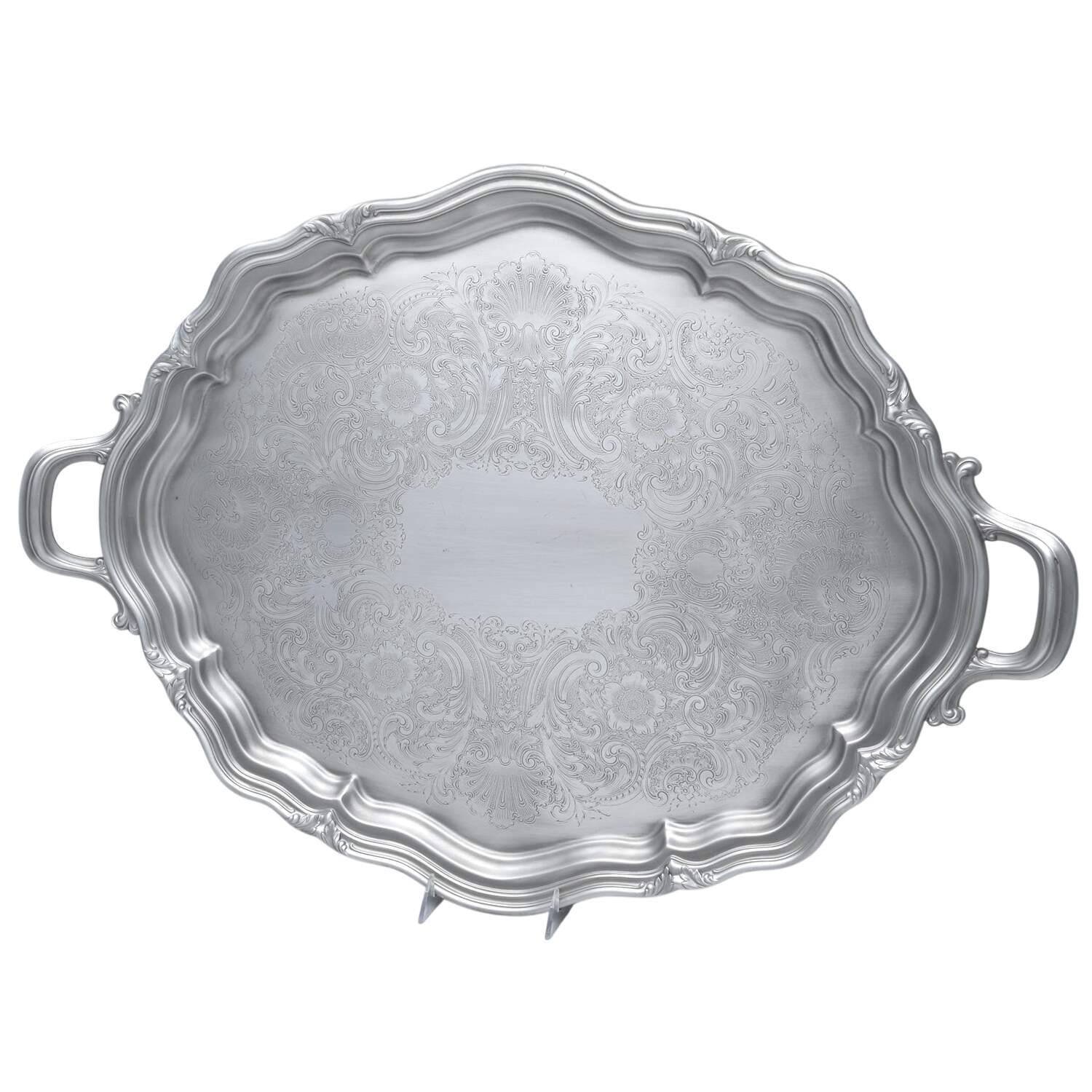 Winthrop (Pewter, Hollowware) Large Waiter Tray by Reed & Barton-1