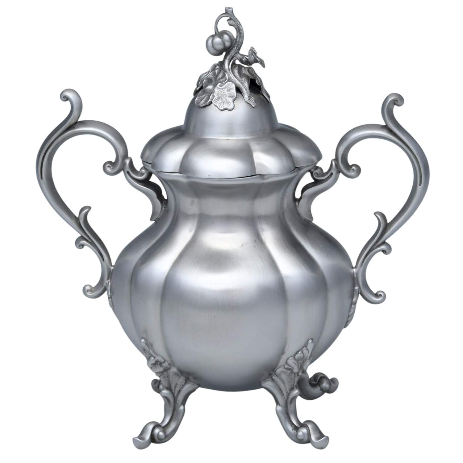Winthrop (Pewter, Hollowware) Sugar Bowl with Lid by Reed & Barton-1