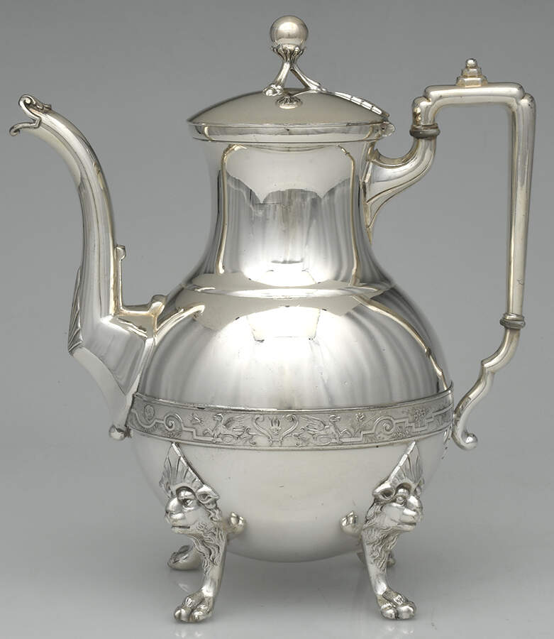 2210 (Silverplate, Hollowware) Silverplate Coffee Pot by Reed & Barton-1
