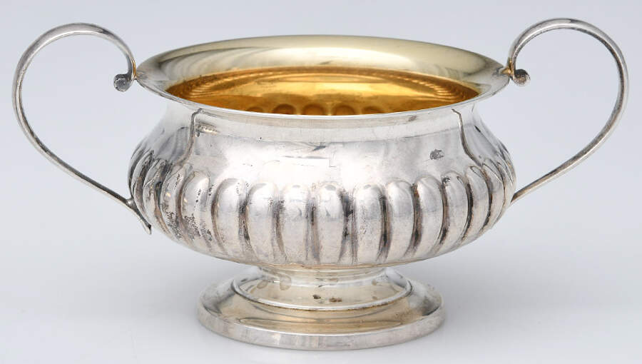 X394 (Sterling, Hollowware) Mini Open Sugar Bowl by Reed & Barton-1