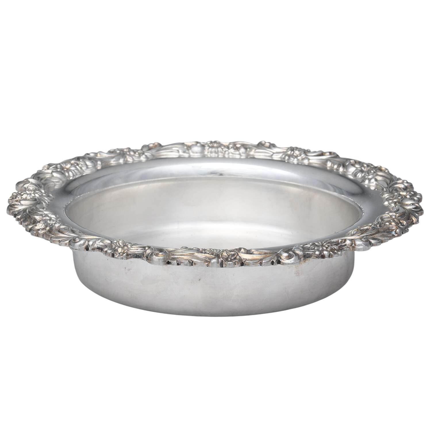 Burgundy (Silverplate, Hollowware, Newer) Silverplate Wine Coaster by Reed & Barton-1