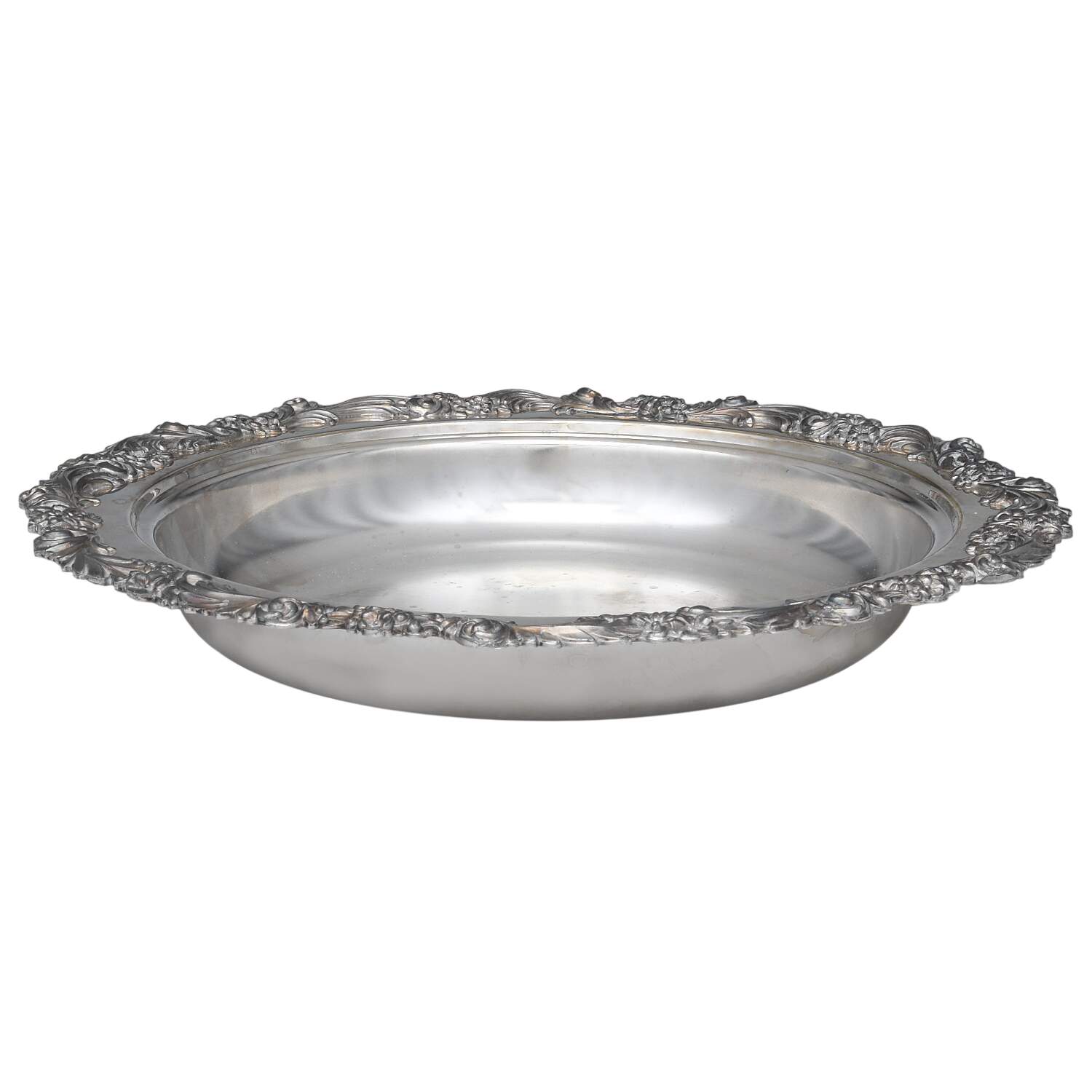 Burgundy (Silverplate, Hollowware, Newer) Pie Plate No Glass Liner by Reed & Barton-1