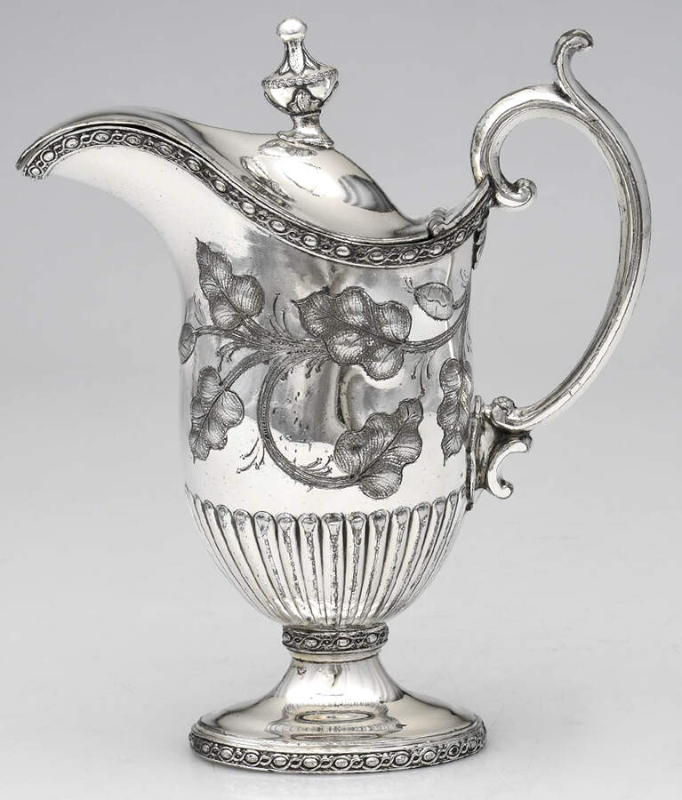 1799 (Plain, Silverplate, Hollowware) Syrup Pitcher with Hinged Lid by Reed & Barton-1