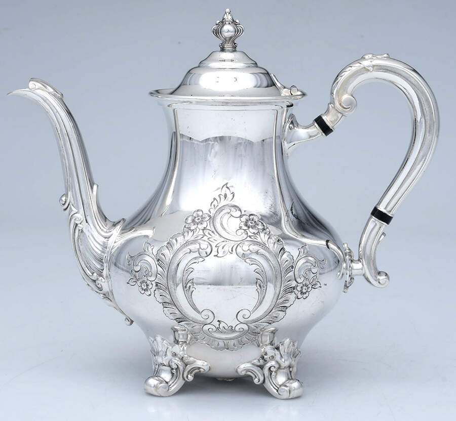 Regent-Chased (5600C2, Silverplate, Hollowware) Silverplate Coffee Pot by Reed & Barton-1