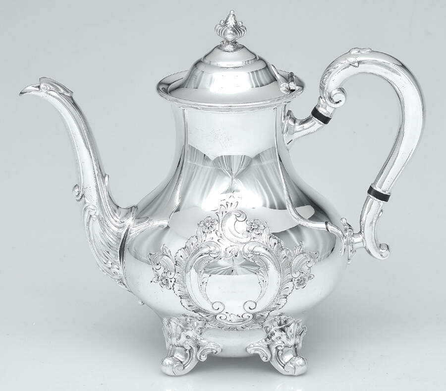 Regent-Chased (5600C3, Silverplate, Hollowware) Silverplate Coffee Pot by Reed & Barton-1