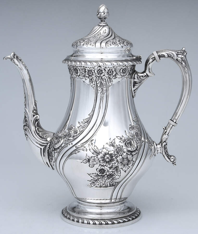 Devonshire (Sterling, Hollowware) Coffee Pot by Reed & Barton-1